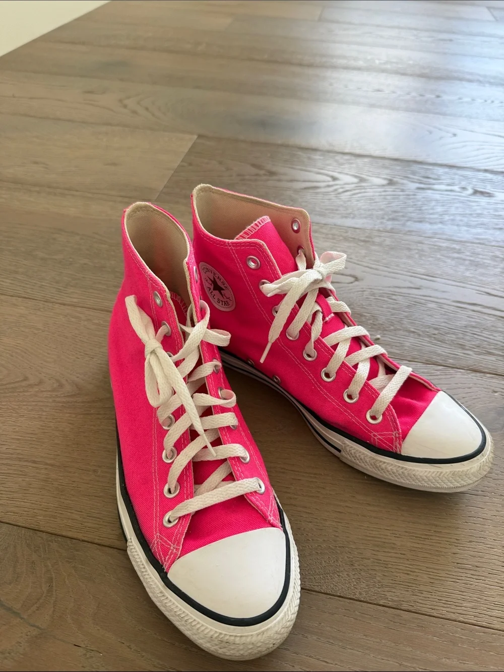 Women’s Converse Hot Pink High Top Sneakers